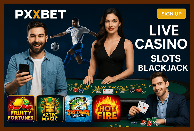 O PXXBET Live Casino lança promoções regularmente